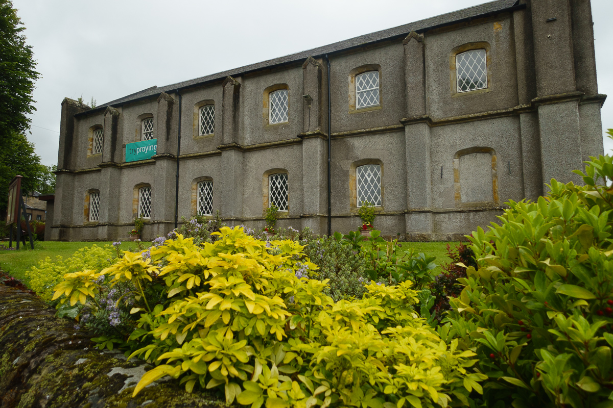 Roadside view of the church