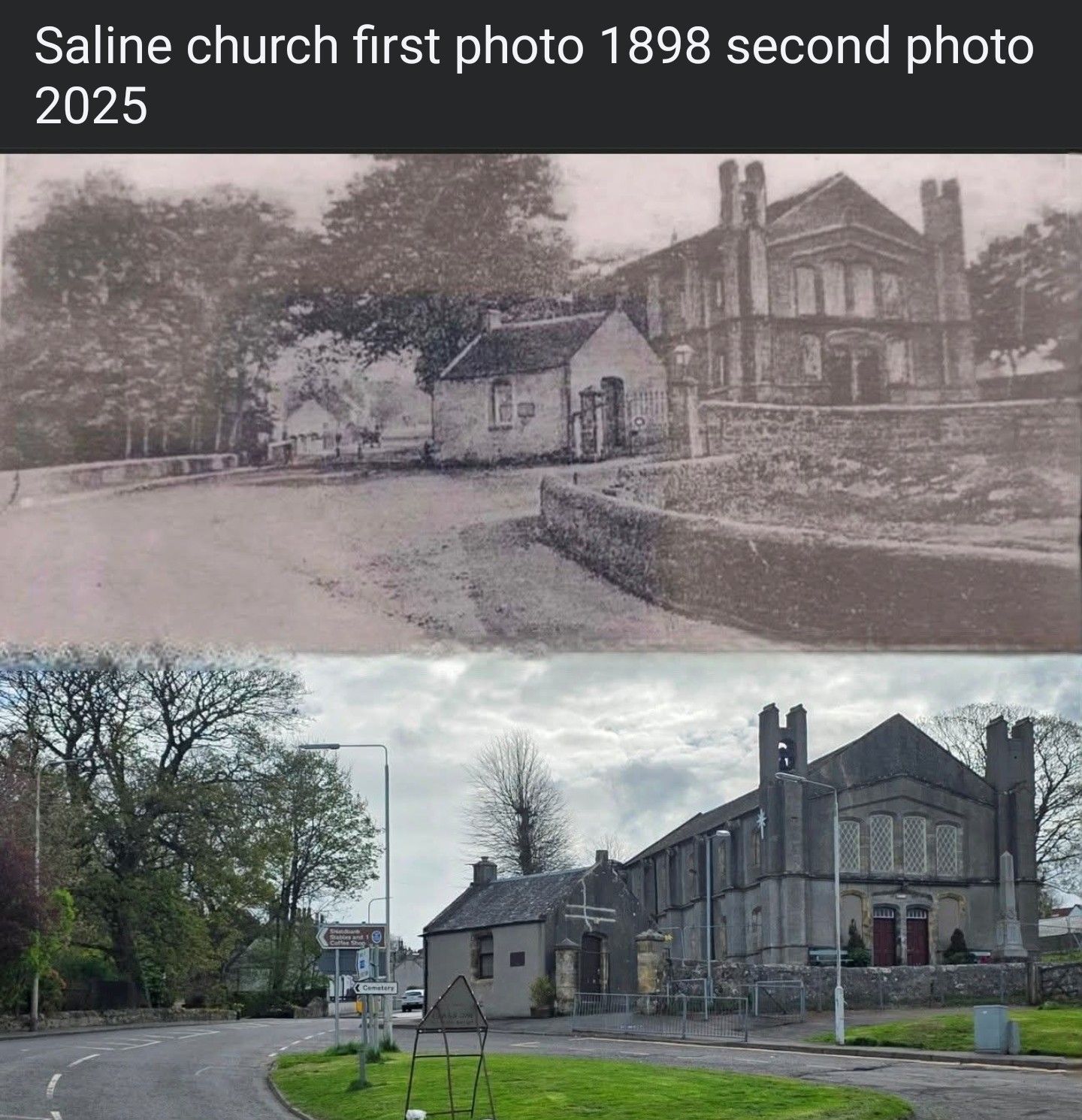 Saline Church – old and new