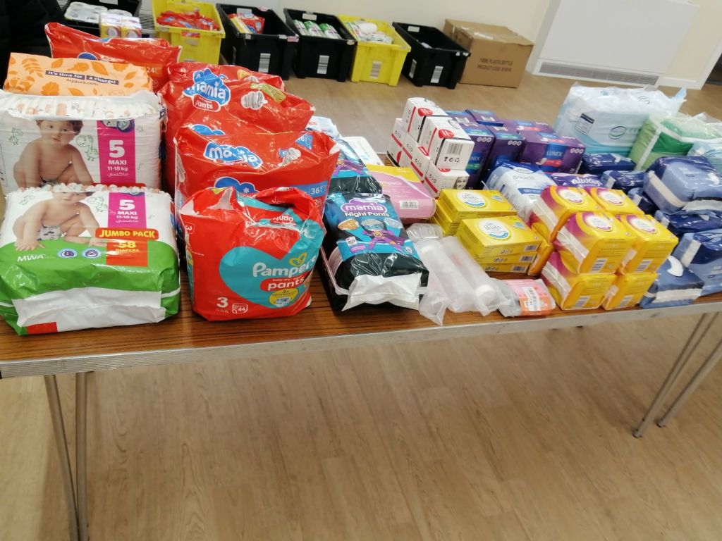 A range of sanitary products offered at the Pantry